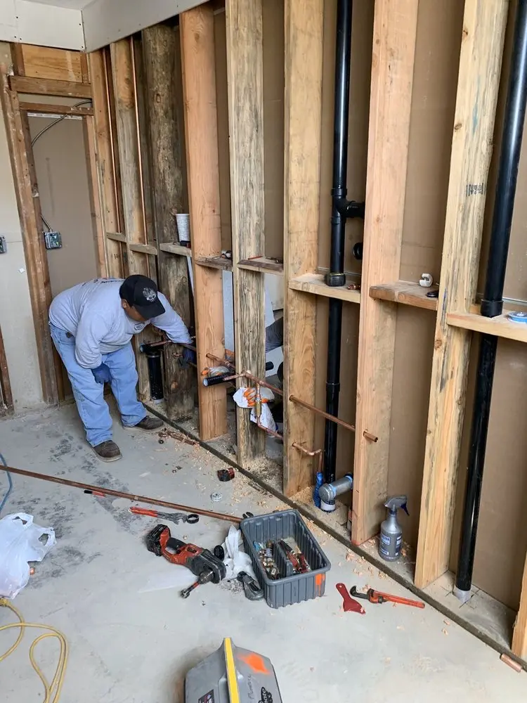Commercial rough-in plumbing for Water Heater Replacement in Petworth